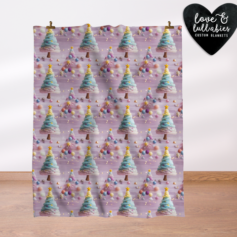 Whimsical Trees Single Layer Luxe Blanket