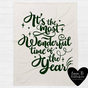 Wonderful Time Green Single Layer Luxe Blanket
