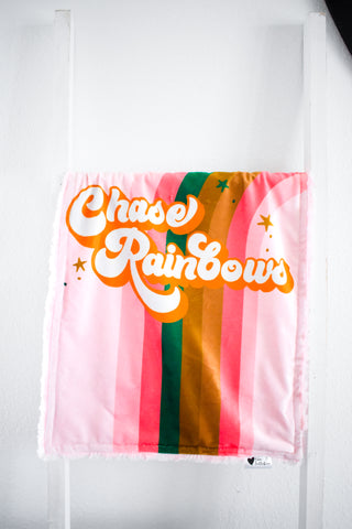 Chase Rainbows Luxe Small Lovey Blanket