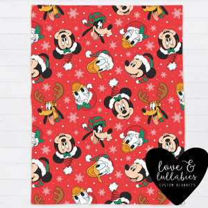 Mickey and Friends Single Layer Luxe Blanket