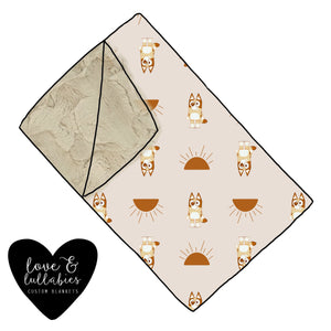 Neutral Pup Luxe Blanket