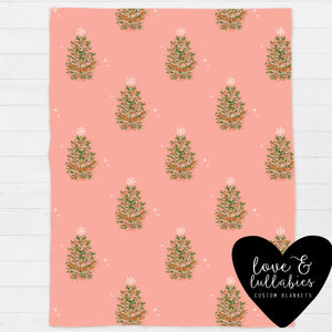 Christmas Trees Single Layer Luxe Blanket