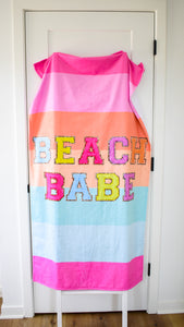RTS Beach Babe Pastel Stripes Luxe Towel